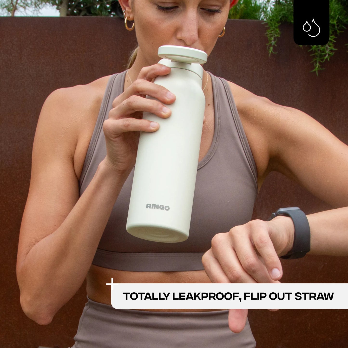 RINGO PRO -Gym Outdoor Activities Water Bottle Magnetic Phone Holder Insulated With Mount Stand For Daily Hydration 710ml