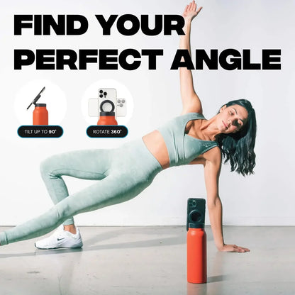 RINGO PRO -Gym Outdoor Activities Water Bottle Magnetic Phone Holder Insulated With Mount Stand For Daily Hydration 710ml